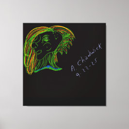 Portrait of a Wood Nymph Canvastryck