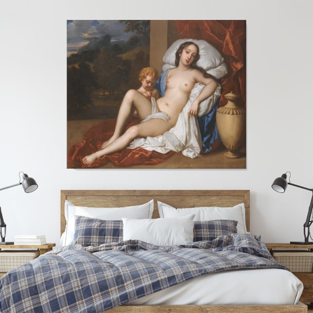  Portrait Of A Young Woman And Child Canvastryck (Insitu (sovrum))