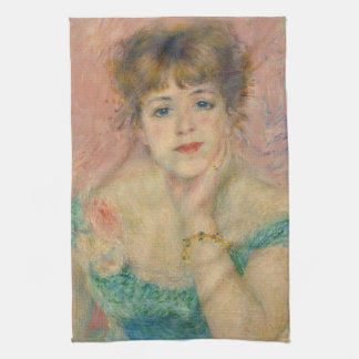 Portrait of Actress Jeanne Samary, Auguste Renoir Kökshandduk