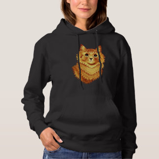 Portrait of an orange cat by Louis Wain  T Shirt