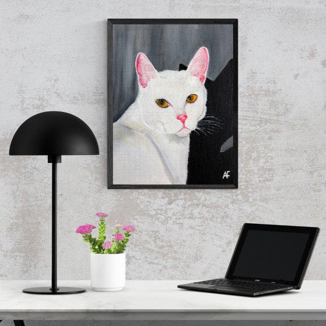 Portrait of Blanca Painting by Alfred Fox Canvastryck (Skapare uppladdad)