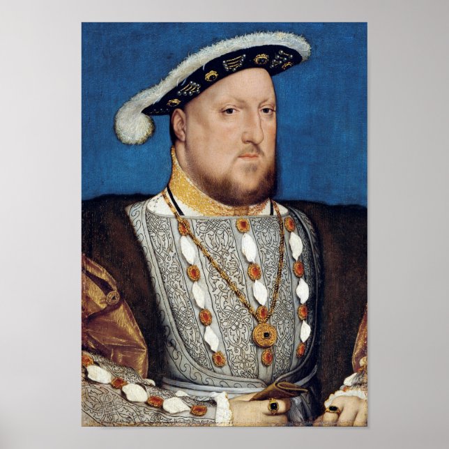 Portrait of Henry VIII of England, Holbein Poster (Framsidan)
