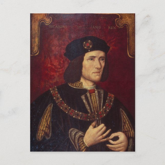 Portrait of King Richard III Vykort (Framsida)