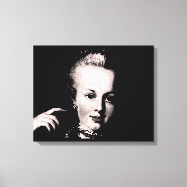 Portrait of Marie Antoinette Maria Antonia Austria Canvastryck (Framsida)