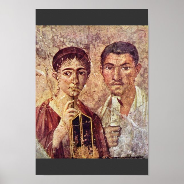 Portrait Of Paquius Proculus And His Wife By Meist Poster (Framsidan)