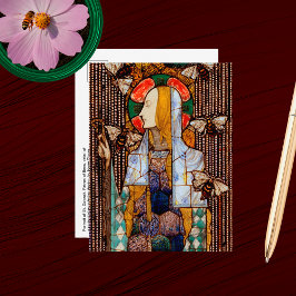 Portrait of St. Gobnait, Patron of Bees, Vykort