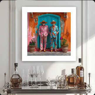 Portrait of Two Flamboyant Gents Poster