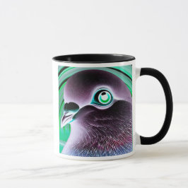 Portrait original d'un pigeon stylisé. mugg