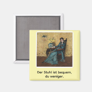 Portrait von Dora Wheeler mit frechem Spruch Magnet