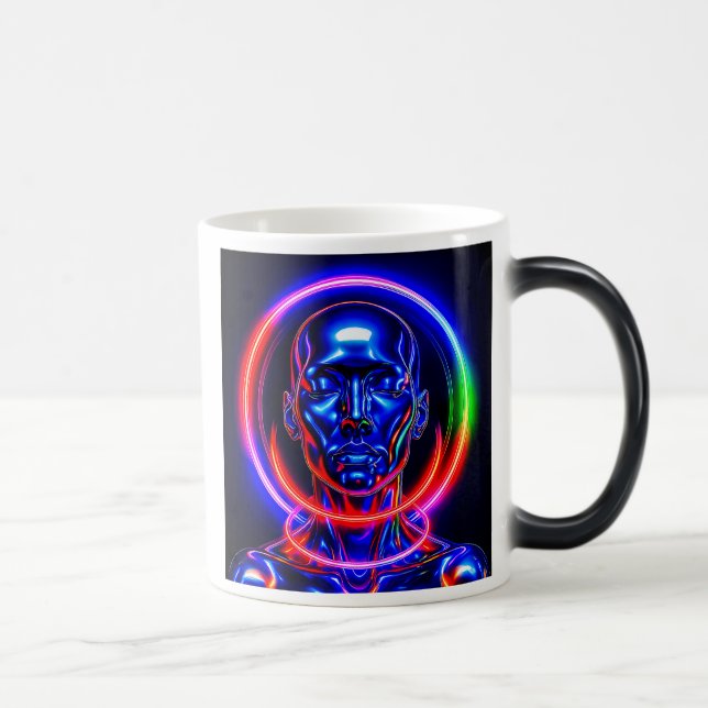 Portrait zen futuriste magisk mugg (Höger)