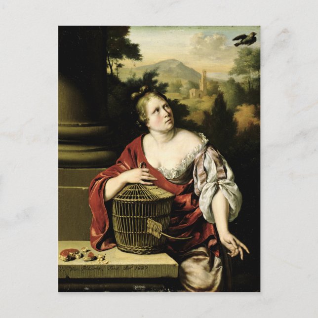 Porträtt, 1687 vykort (Framsida)