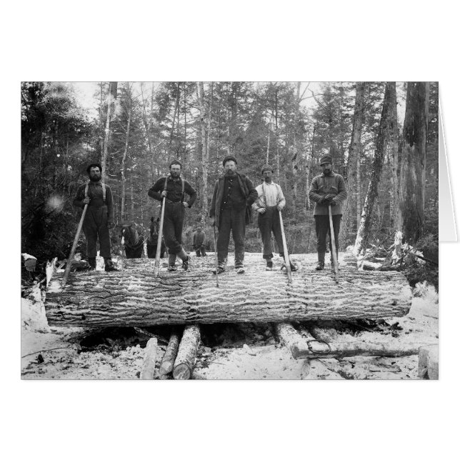 Porträtt, 1890 hälsningskort (Framsidan Horizontal)