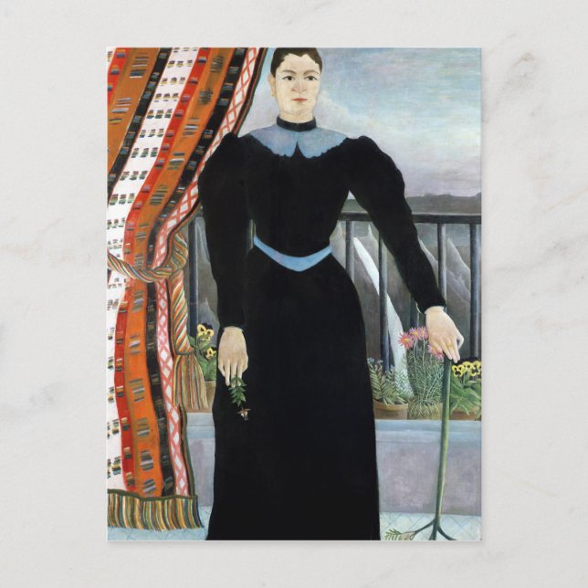 Porträtt, 1895 vykort (Framsida)