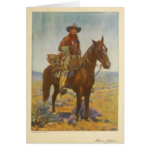 Porträtt 1919 för William S. Hart Tyst Hälsningskort