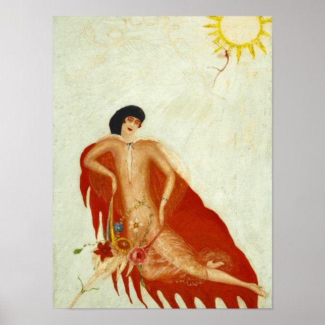 Porträtt, 1923 av Florine Stettheimer Poster (Framsidan)