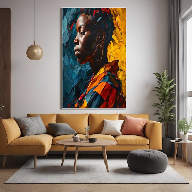 Porträtt - Abstrakt - Vibrant Expression Art Poster (Skapare uppladdad)