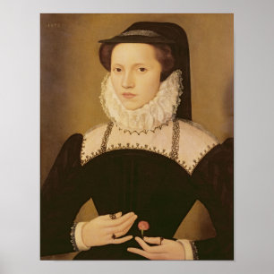 Porträtt, Anne Waltham, 1572 Poster