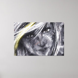 Porträtt art canvastryck