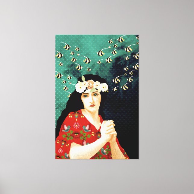 Porträtt Art Canvastryck (Framsida)