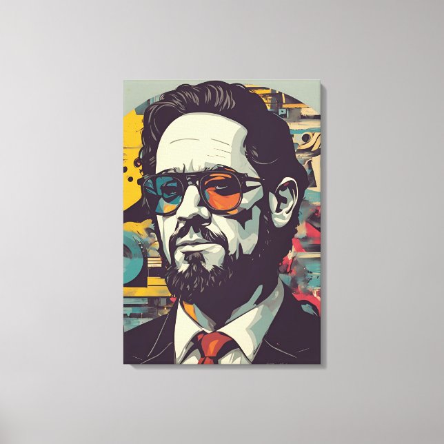 Porträtt Art Canvastryck (Framsida)