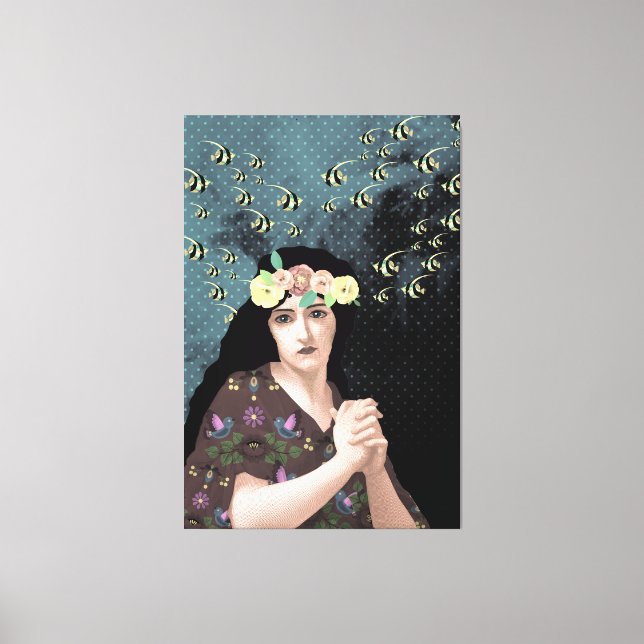 Porträtt Art Canvastryck (Framsida)