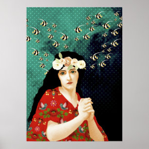 Porträtt Art Poster