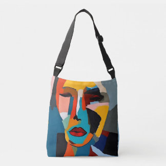 Porträtt Art Tote Bag för färgad Abstrakt Axelväska