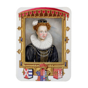 Porträtt av 1512-1548) sjätte fru för Catherine Magnet