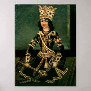 Porträtt av Abbas-Minza Poster