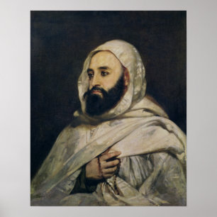 Porträtt av Abd el-Kader Poster