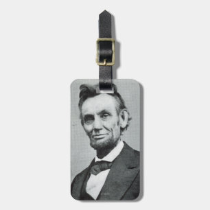 Porträtt av Abe Lincoln 1 Bagagebricka