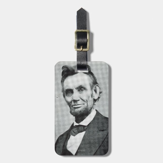Porträtt av Abe Lincoln 1 Bagagebricka (Vertikal Framsida)