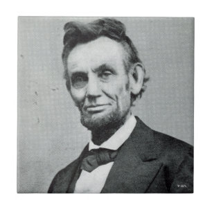 Porträtt av Abe Lincoln 1 Kakelplatta