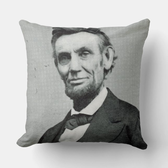 Porträtt av Abe Lincoln 1 Kudde (Framsida)