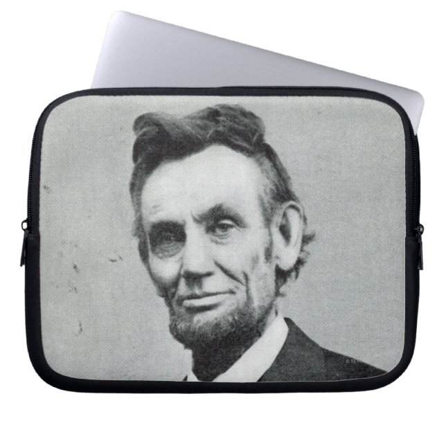 Porträtt av Abe Lincoln 1 Laptop Fodral (Framsidan)