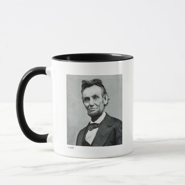 Porträtt av Abe Lincoln 1 Mugg (Vänster)