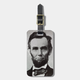 Porträtt av Abe Lincoln 2 Bagagebricka