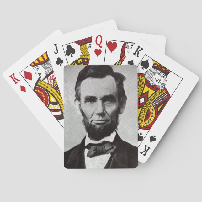 Porträtt av Abe Lincoln 2 Kortlek (Baksidan)