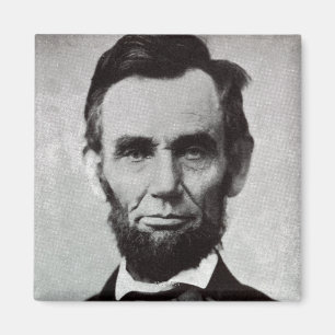 Porträtt av Abe Lincoln 2 Magnet