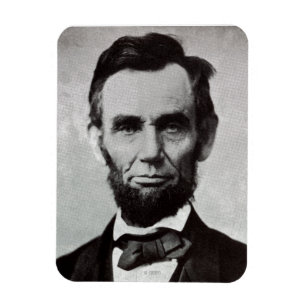 Porträtt av Abe Lincoln 2 Magnet