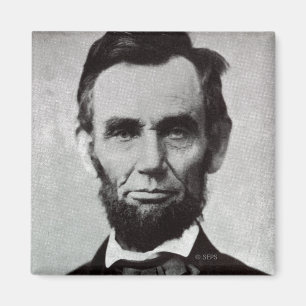 Porträtt av Abe Lincoln 2 Magnet