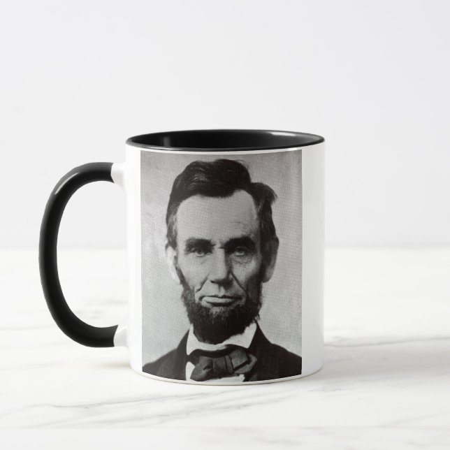 Porträtt av Abe Lincoln 2 Mugg (Vänster)