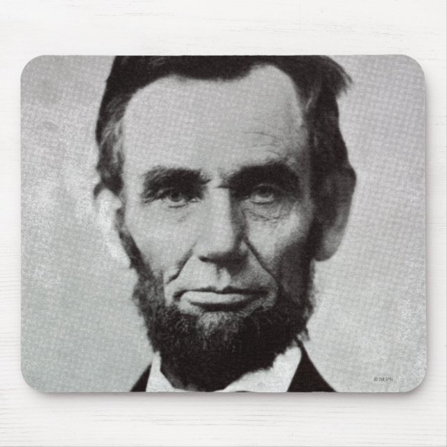 Porträtt av Abe Lincoln 2 Musmatta (Framsidan)