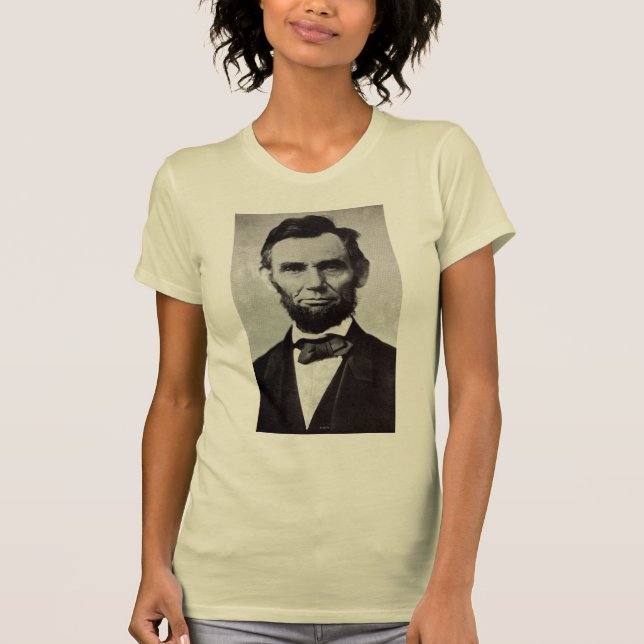 Porträtt av Abe Lincoln 2 Tee (Framsida)