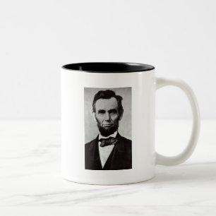 Porträtt av Abe Lincoln 2 Två-Tonad Mugg