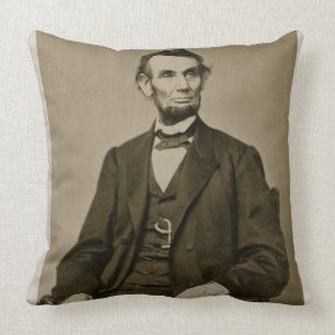 Porträtt av Abraham Lincoln (1809-65) (b-/wfotoet Kudde