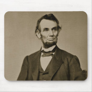 Porträtt av Abraham Lincoln (1809-65) (b-/wfotoet Musmatta