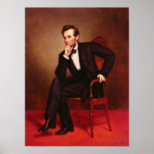 Porträtt av Abraham Lincoln Poster