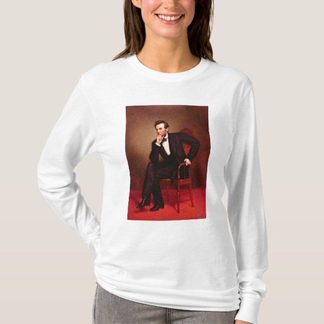 Porträtt av Abraham Lincoln Tee (Framsida)