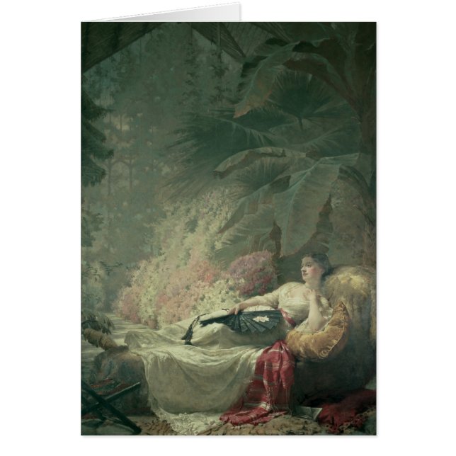 Porträtt av Adelaide Maria, Countess av Iveagh Hälsningskort (Framsidan)